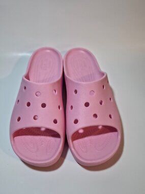 Crocs Pink Platform Sandals